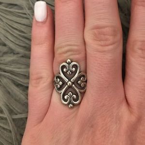 James Avery Adorned Hearts Ring size 8